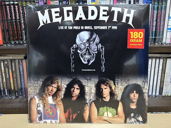 (미개봉 / Unofficial 수입 컬러바이닐 LP) Megadeth 메가데스 - Live At San Paolo Do Brasil, September 2nd 1995