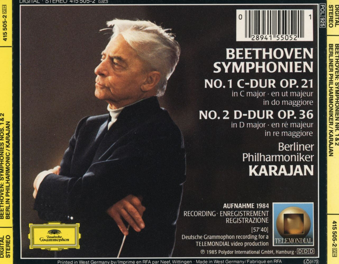 카라얀 - Karajan - Beethoven Symphonien 1 & 2 [독일발매]