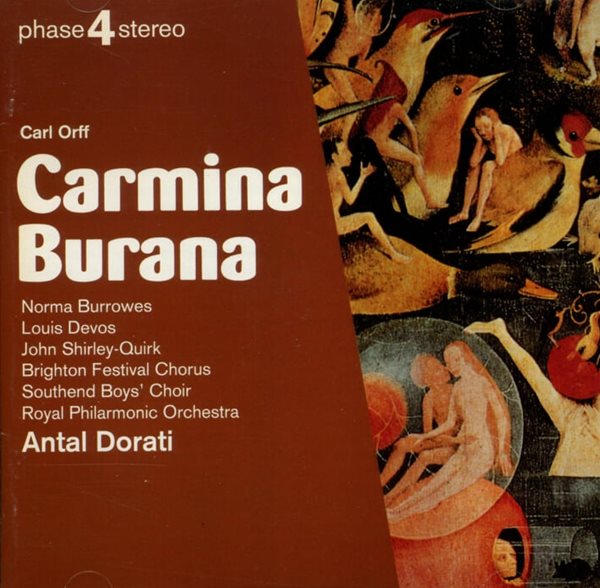 Carl Orff : 카르미나 브라나 (Carmina Burana) - 도라티 (Antal Dorati) (US발매)