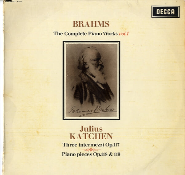 [수입][LP] Brahms Three Intermezzi Op.117 & Piano pieces Op.118 & 119 - Julius Katchen