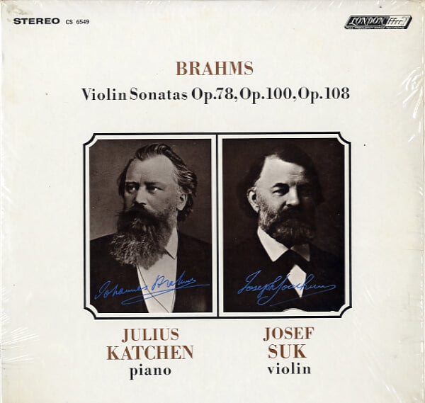 [수입][LP] Brahms Vioiln Sonatas Op.100 / 78 /108 - Julius Katchen / Josef Suk