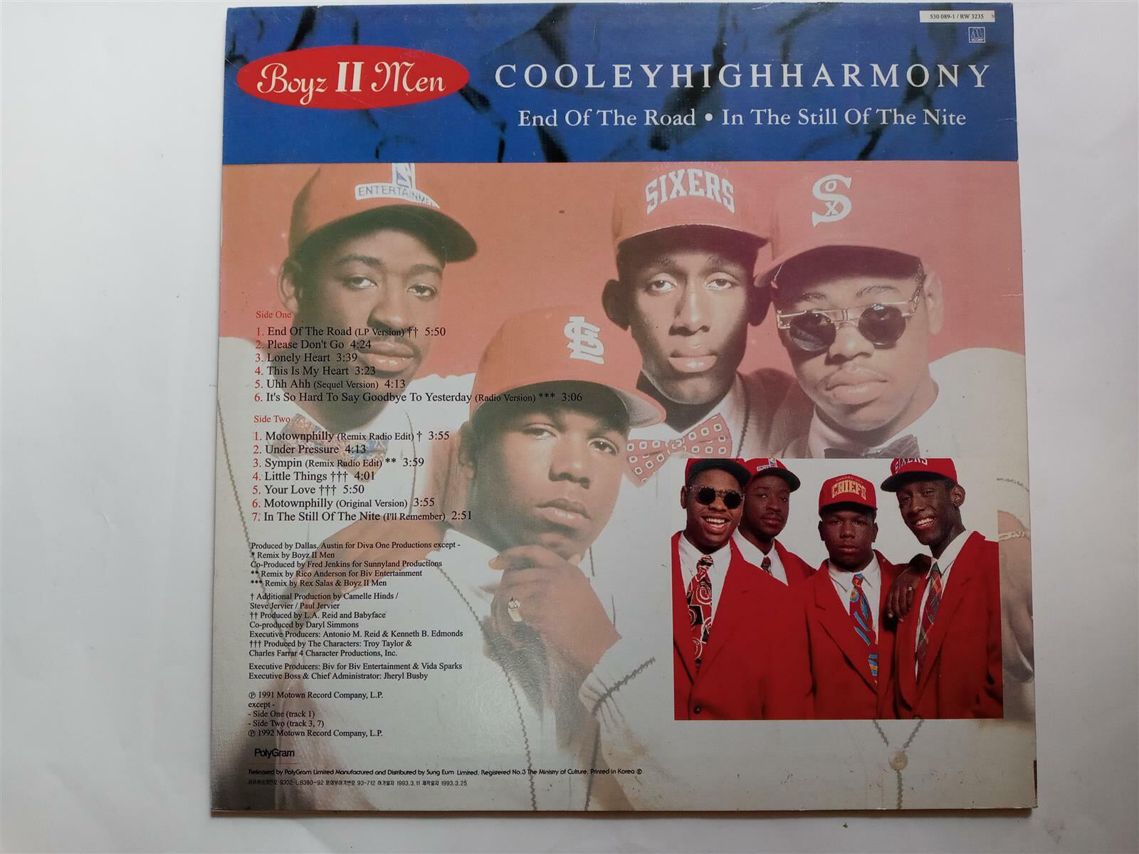 LP(엘피 레코드) 보이즈 투 맨 Boyz II Men : Cooley High Harmony