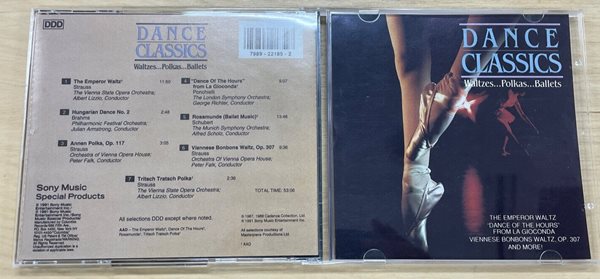 (수입CD) Dance Classics / sony / 상태 : 최상 (설명과 사진 참고)