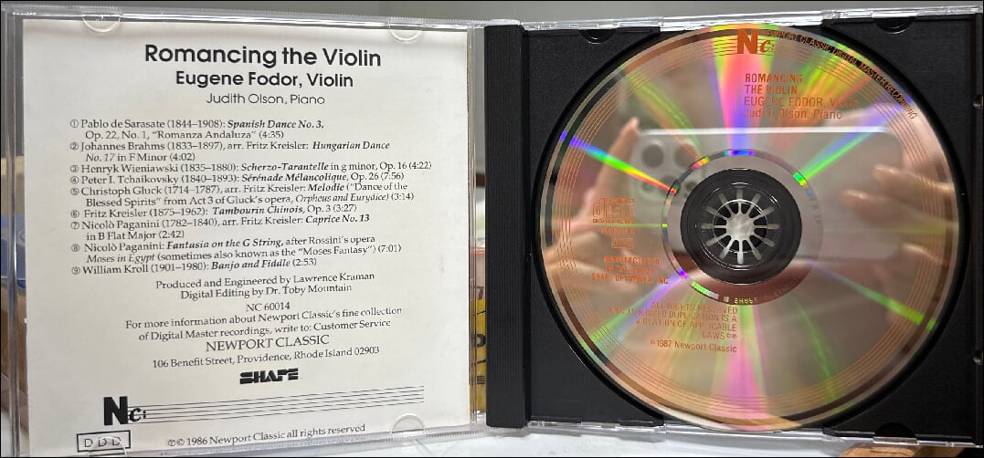 Romancing The Violin - 포더 (Eugene Fodor), 올슨 (Judith Olson) (US발매)