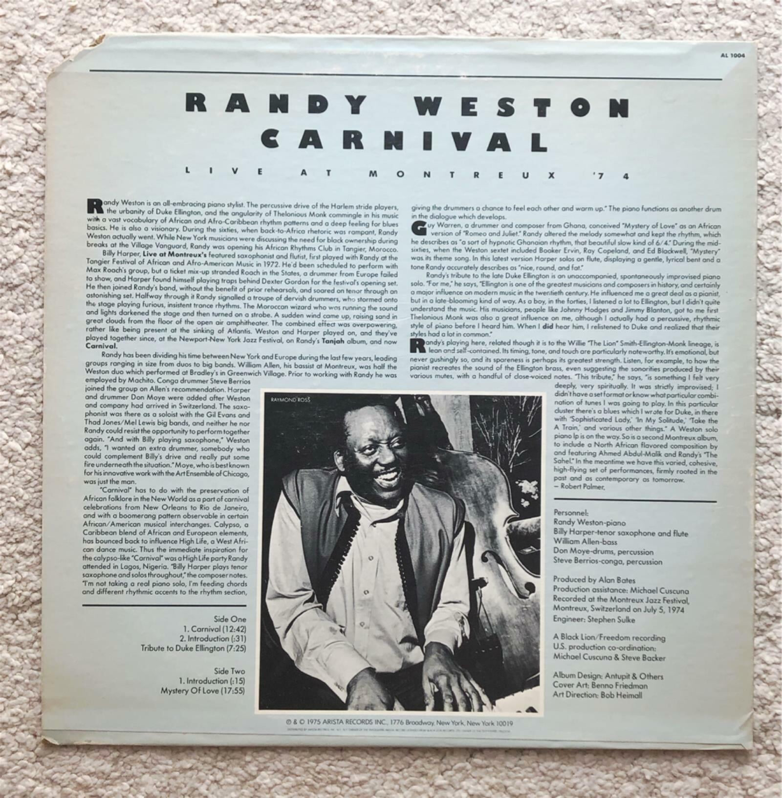 [LP] 수입원반 RANDY WESTON AL-1004