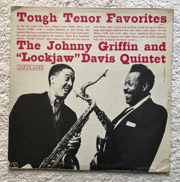 [LP] 수입원반 JOHNNY GRIFFIN &amp; EDDIE ‘LOCKJAW‘ DAVIS JLP-76 (MONO반)