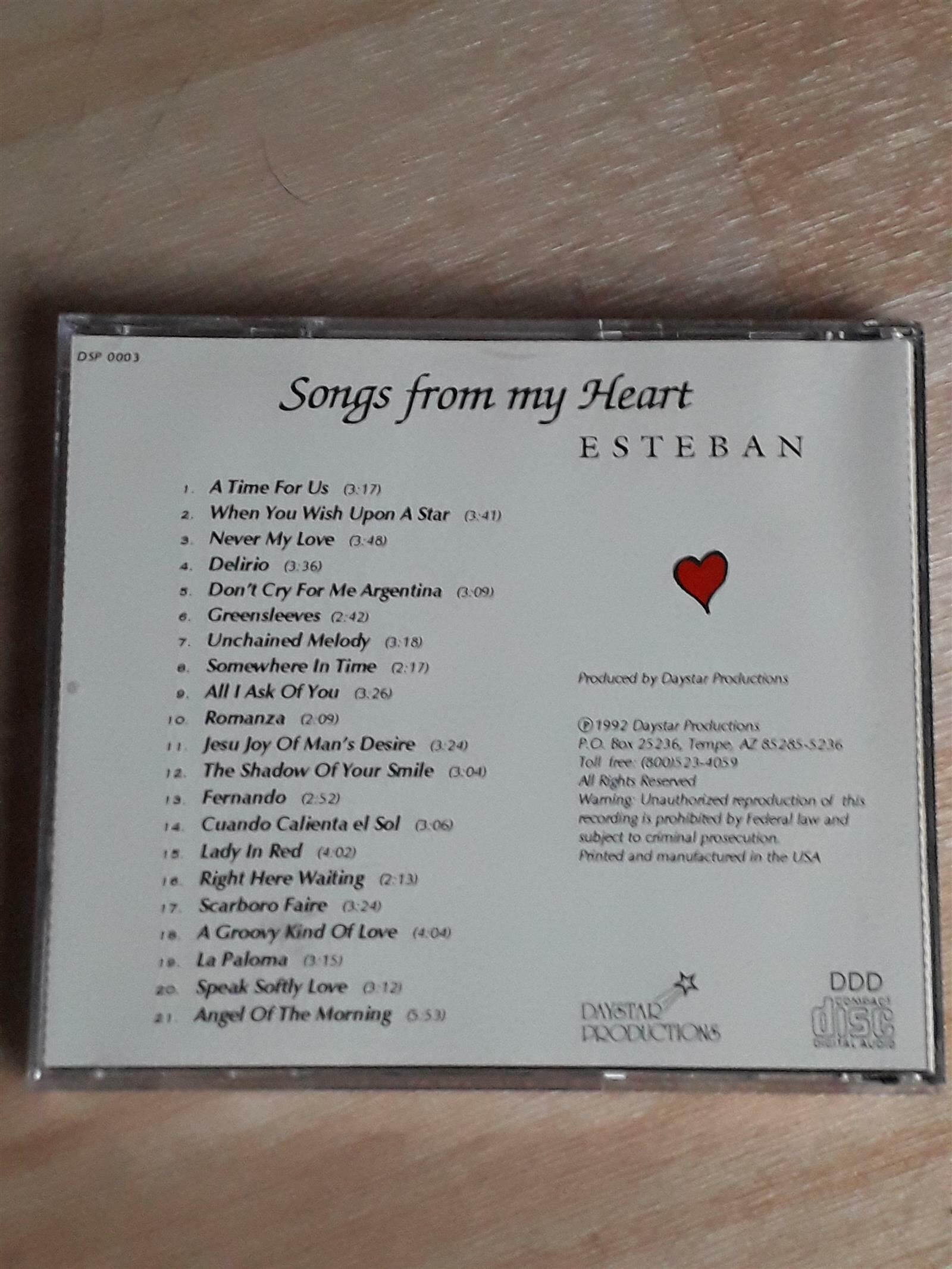 Esteban - Songs From My Heart