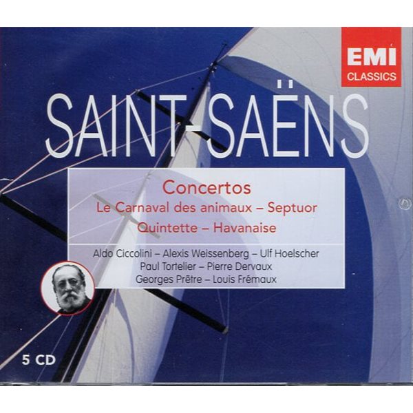 [수입] Saint-Saens 협주곡 &amp; 관현악곡 (5CD)