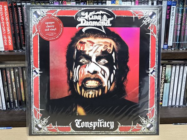 (미개봉 / 한정반 / 오페이크 체리 레드 컬러 바이닐 LP) King Diamond - Conspiracy