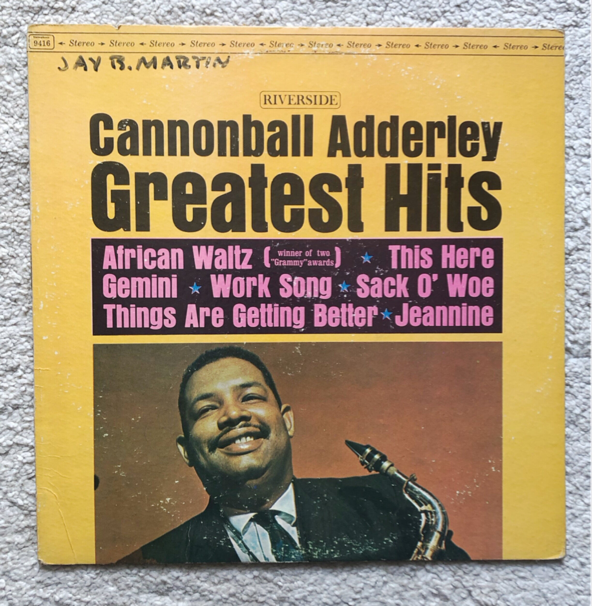 [LP] 수입원반 CANNONBALL ADDERLEY RLP-9416