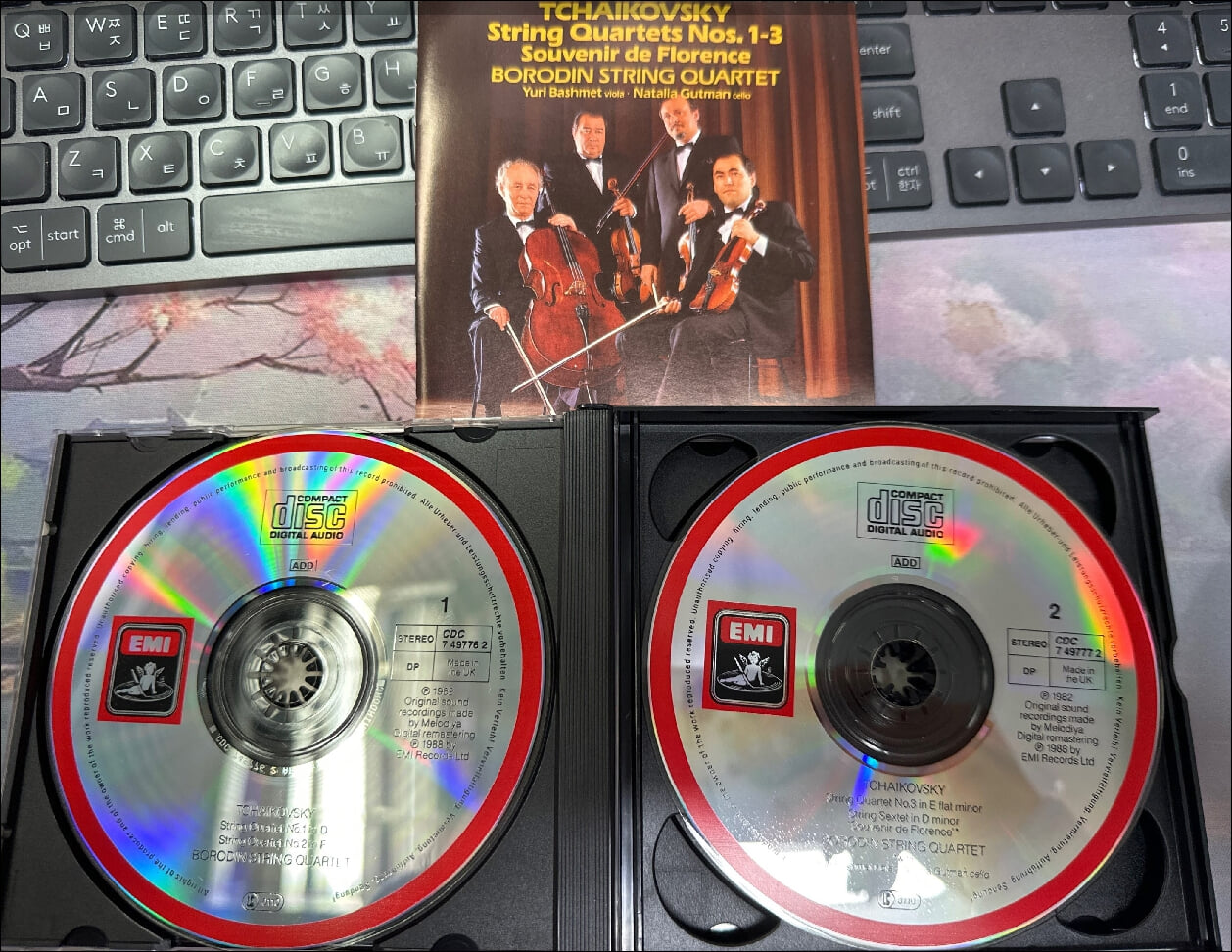 Tchaikovsky: String Quartets 1-3 , Souvenir de Florence -  보로딘 사중주단 (Borodin Quartet)(2CD)(EU발매)