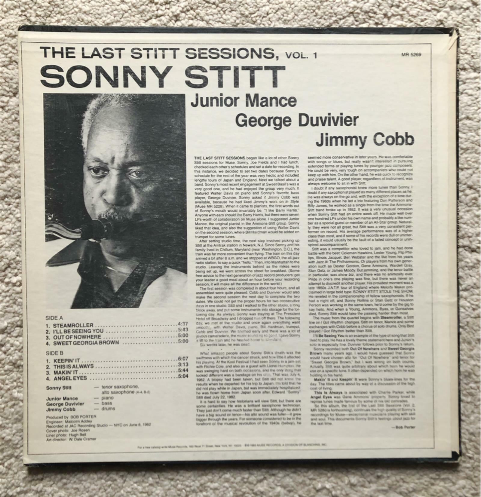 [LP] 수입원반 SONNY STITT MR-5269 (PROMO반)