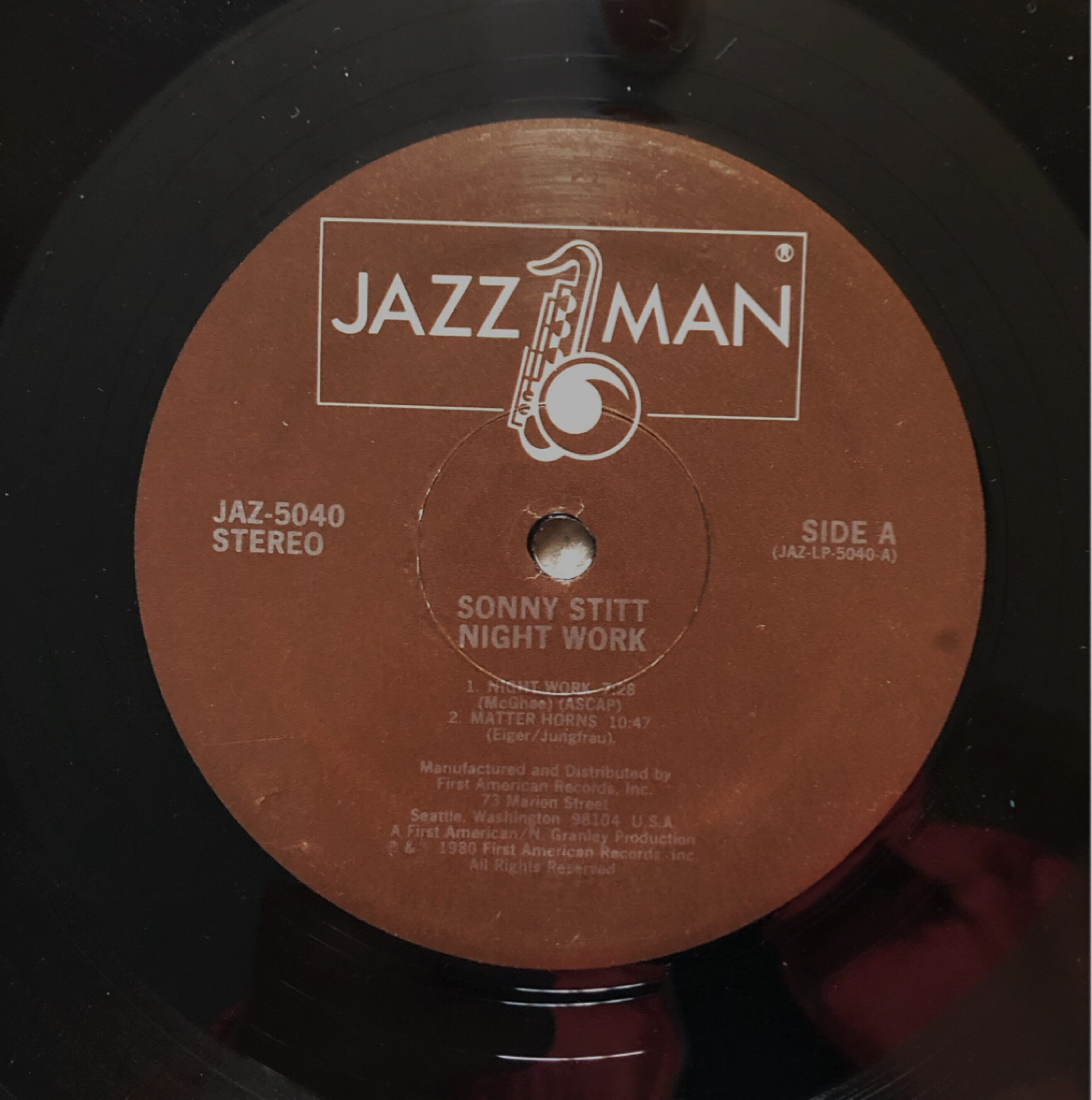 [LP] 수입원반 SONNY STITT & THE GIANT JAZ-5040