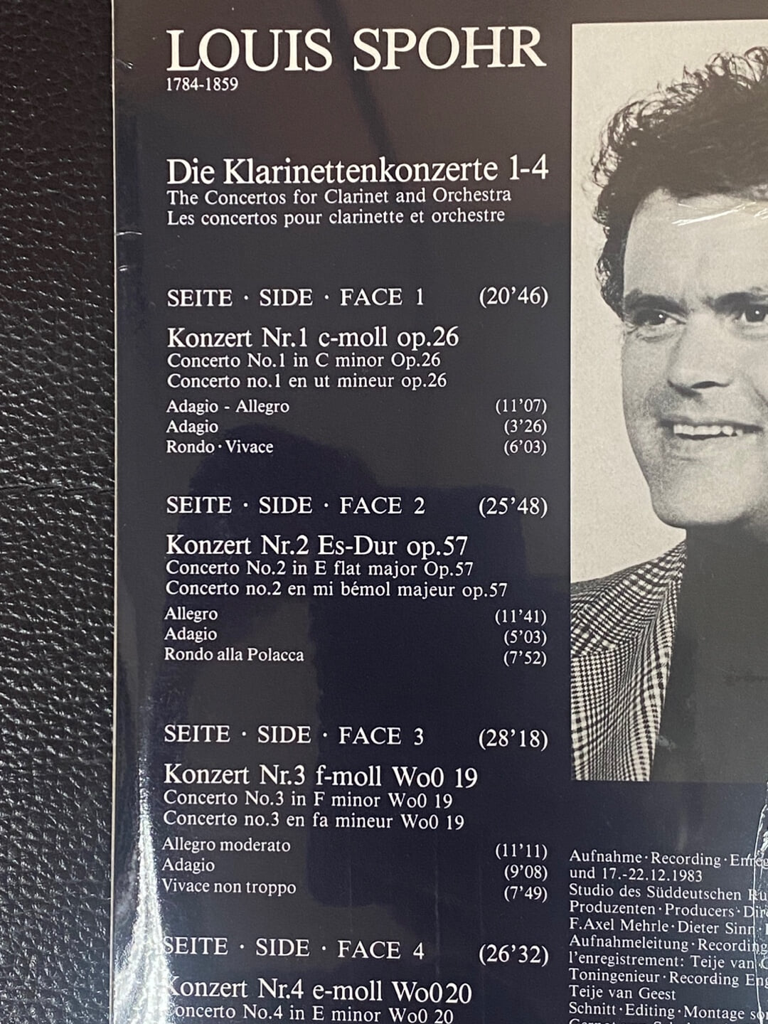 [LP] 칼 라이스터 - Karl Leister - Louis Spohr Die Klarinettenkonzerte 1-4 2Lps [미개봉] [독일반]