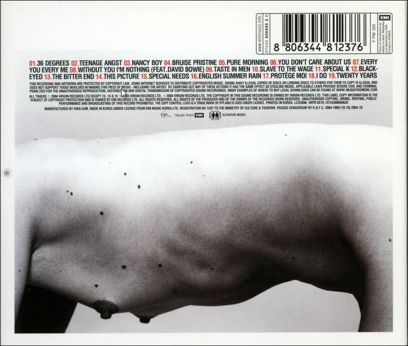 플라시보 (Placebo) - Once More With Feeling Singles 1996-2004