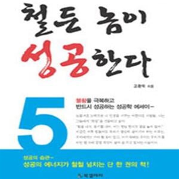 철든 놈이 성공한다 (불황을 극복하고 반드시 성공하는 성공학 에세이)