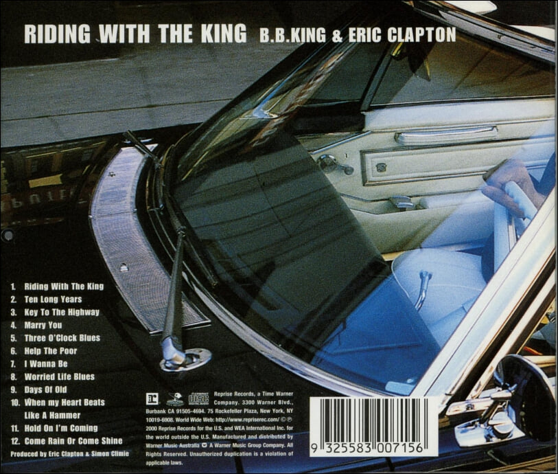 비 비 킹 (B.B. King),에릭 클랩튼 (Eric Clapton) - Riding With The King(EU발매)