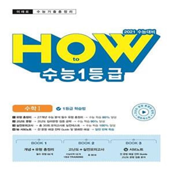 미래로 수능 기출 총정리 How to 수능 1등급 수학 1 