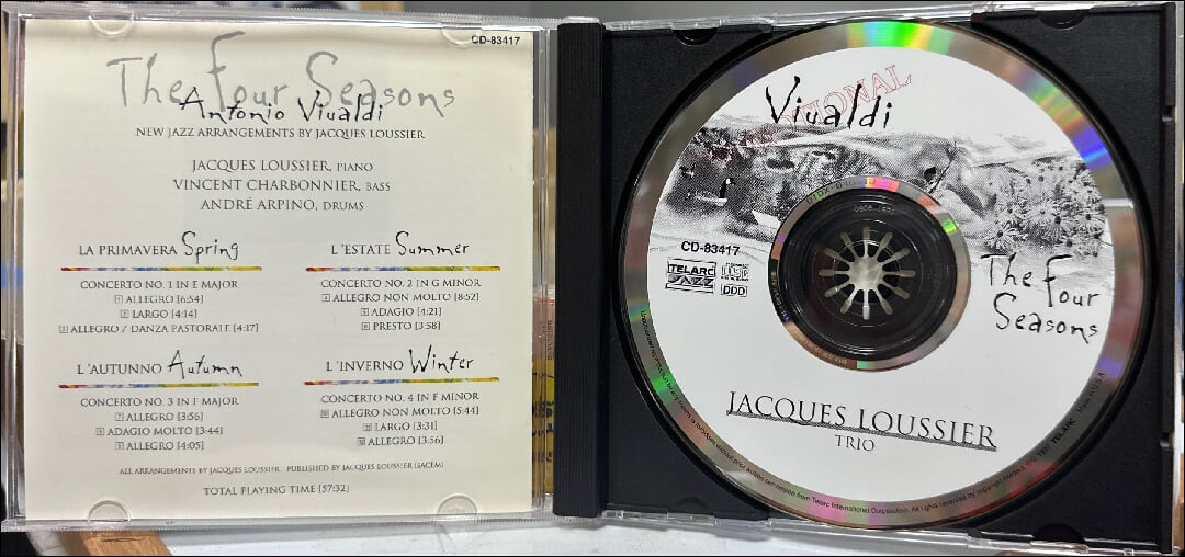 Vivaldi: The Four Seasons - 자크 루시에 트리오 (Jacques Loussier Trio)(US발매)