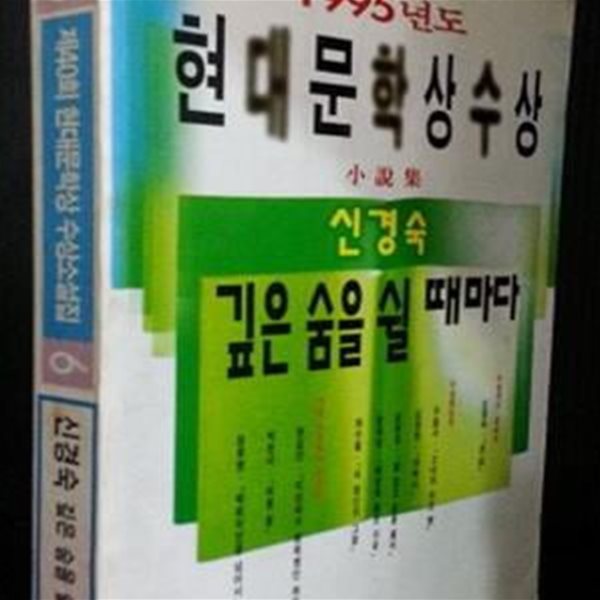 깊은 숨을 쉴 때마다 (1995년도 제40회 현대문학상 수상소설집)