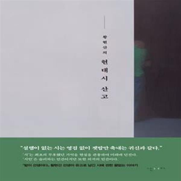 황현산의 현대시 산고 (황현산 유고 평론집)