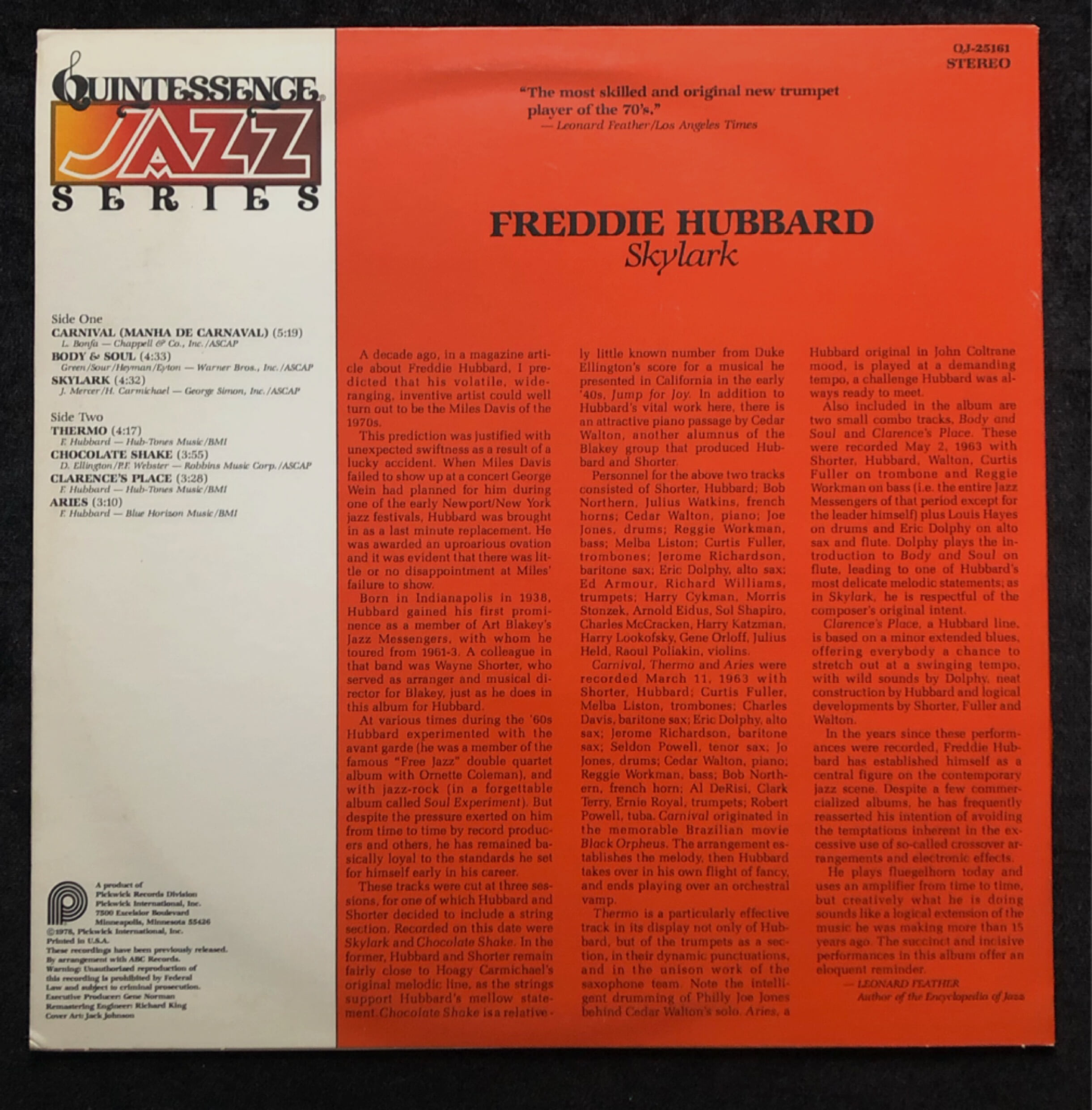 [LP] 수입원반 FREDDIE HUBBARD QJ-25161