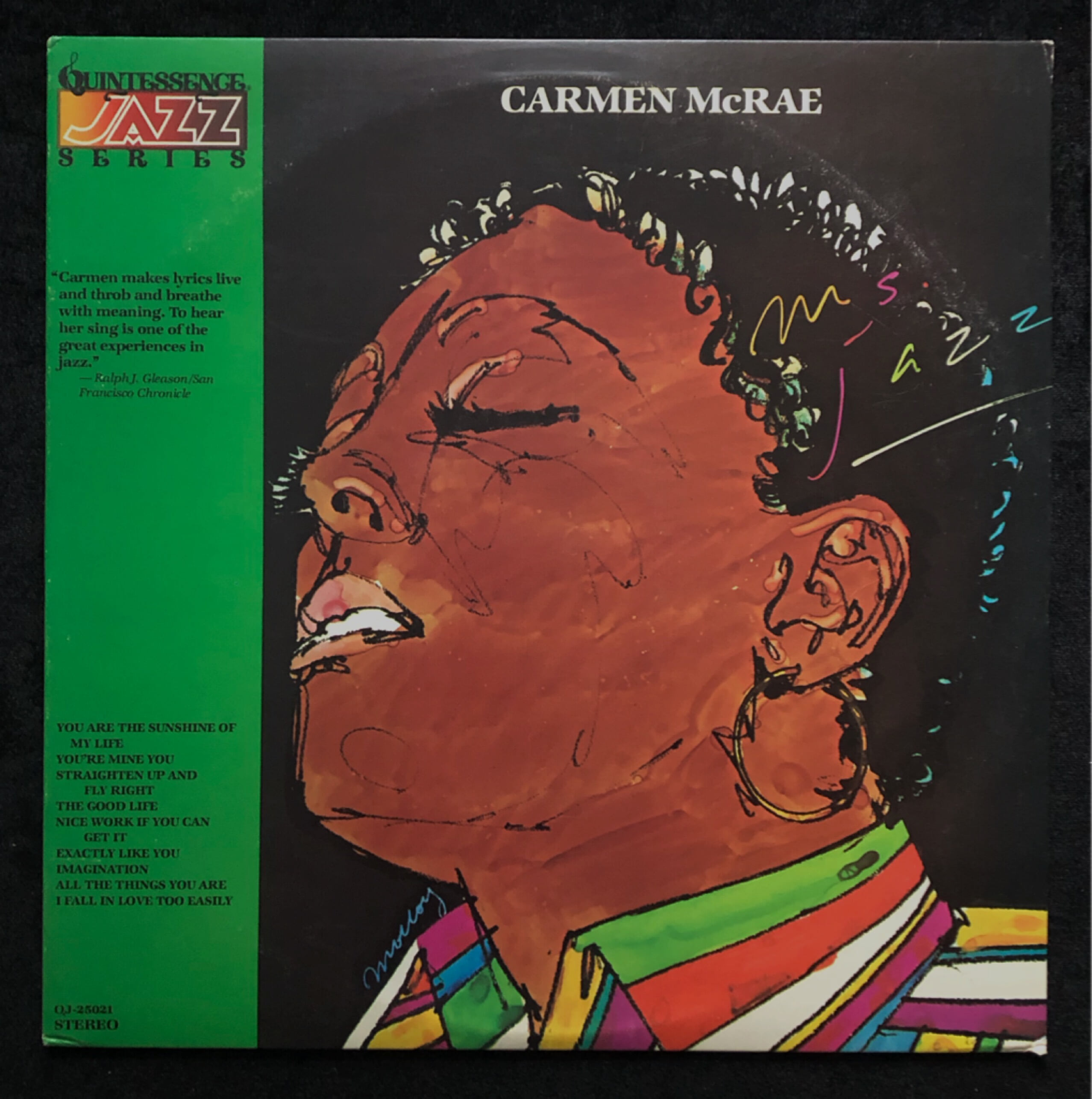 [LP]수입원반 CARMEN McRAE QJ-25021 