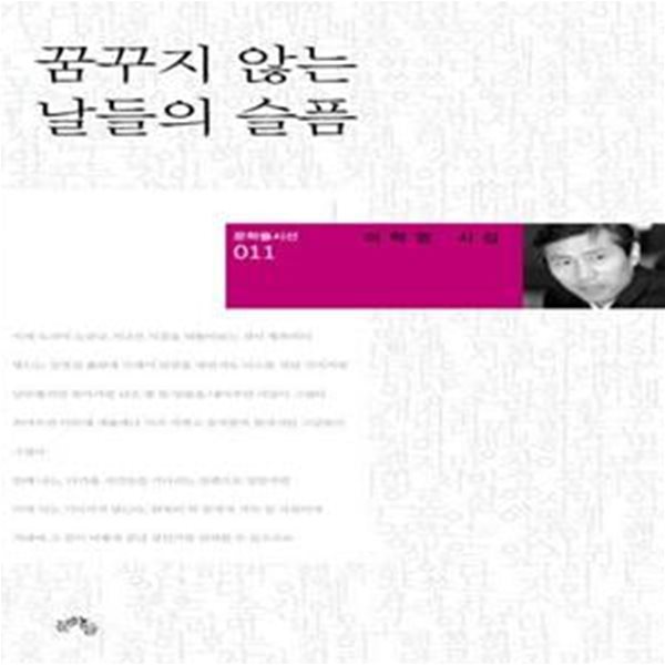 꿈꾸지 않는 날들의 슬픔 - 초판