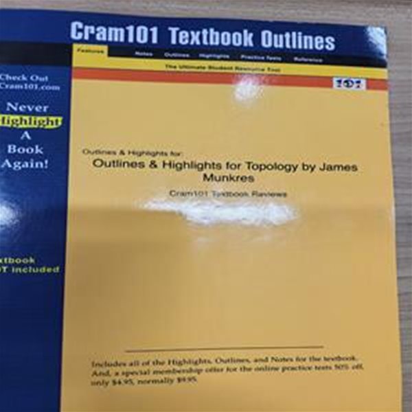 Outlines &amp; Highlights for Topology by James Munkres, Cram101 Textbook Reviews (Paperback, 2nd)