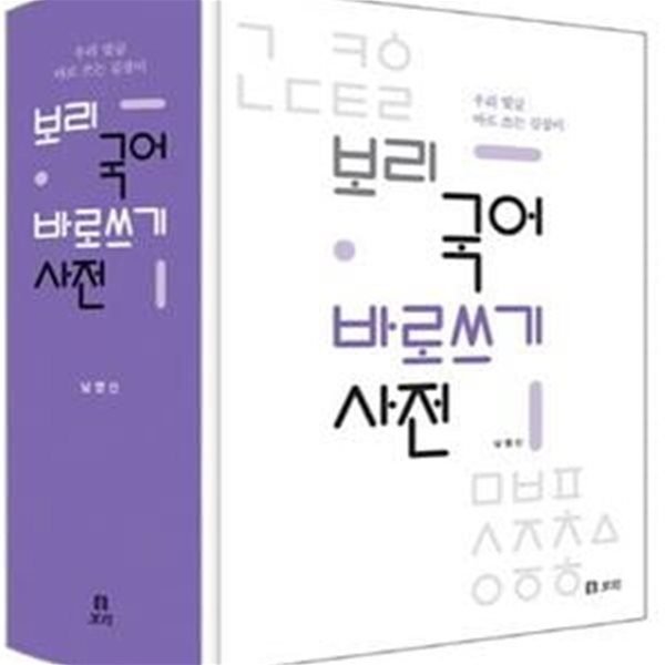 보리 국어 바로쓰기 사전 (우리 말글 바로 쓰는 길잡이)