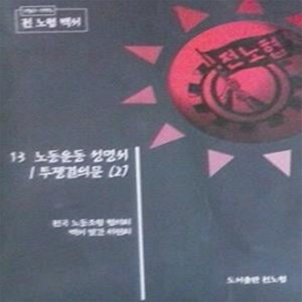 노동운동 성명서/투쟁결의문 2 (전국노동조합협의회 1987-1995 백서 13)