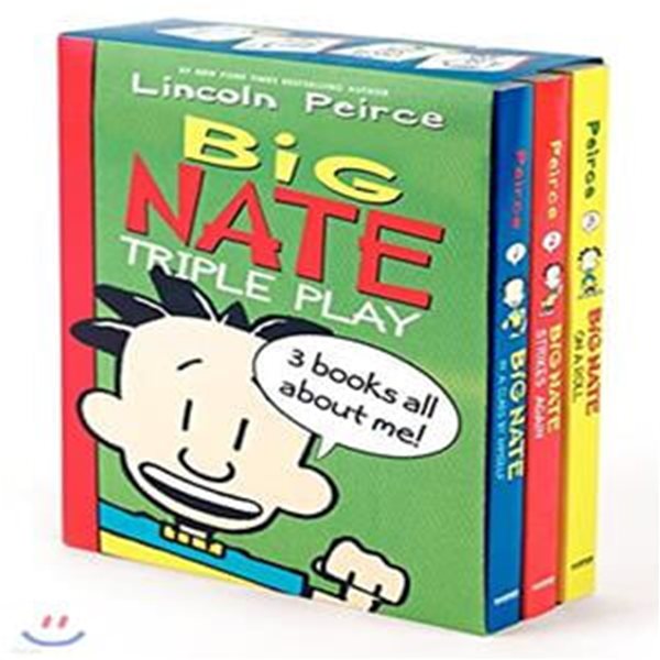 Big Nate Triple Play 챕터북 3종 Box Set (In a Class by Himself,Big Nate Strikes Again,Big Nate on a Roll)