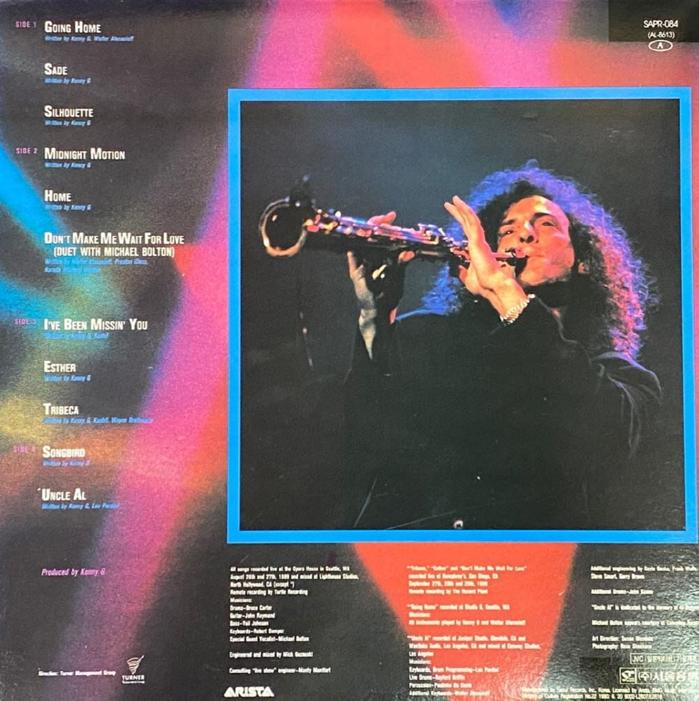 [LP] 케니 지 - Kenny G - Live 2Lps [서울-라이센스반]