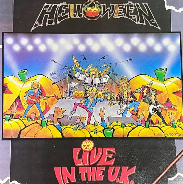 [LP] 헬로원 - Helloween - Live In The U.K. LP [EMI계몽사-라이센스반]