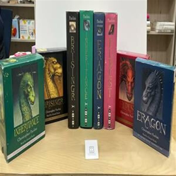 The Inheritance Cycle 4-Book Hard Cover Boxed Set +정품CD 81장 Full Set / 파올리니(Paolini) / 상태 :상(설명사진참고)