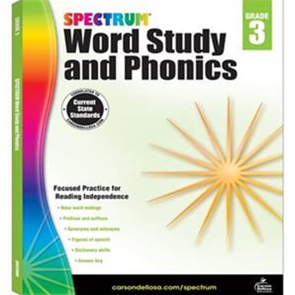 [중고-상] Spectrum Word Study and Phonics, Grade 3: Volume 82