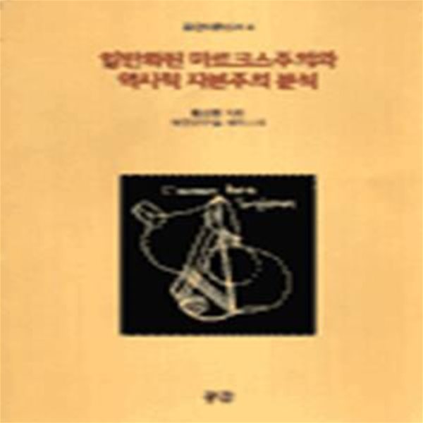 일반화된 마르크스주의와 역사적 자본주의 분석 (책등 색바램 외 양호)