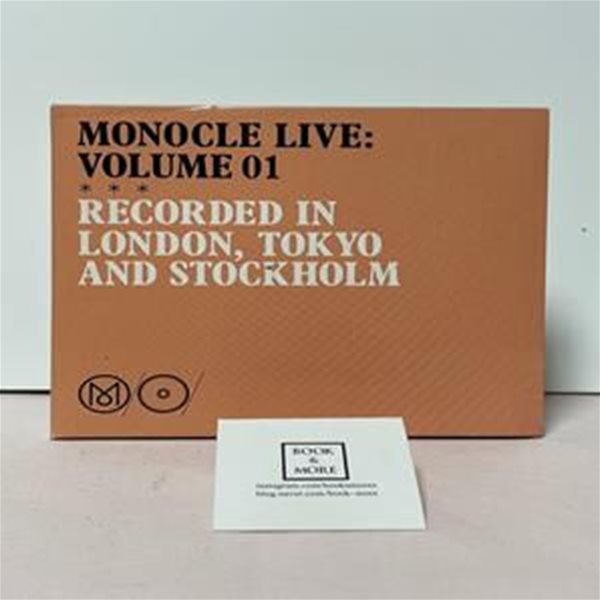 (수입)Monocle Live: Volume 1 - Recorded in London, Tokyo and Stockholm / 최상 (설명과 사진 참고)