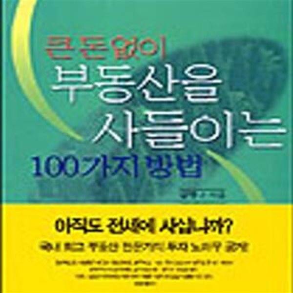 큰돈없이 부동산을 사들이는 100가지 방법