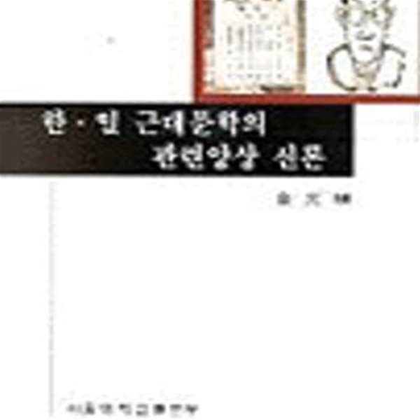 한일 근대문학의 관련양상 신론 (2003년 서울대학교출판부 2쇄, 한일 근대문학 초기에 관한  연구)