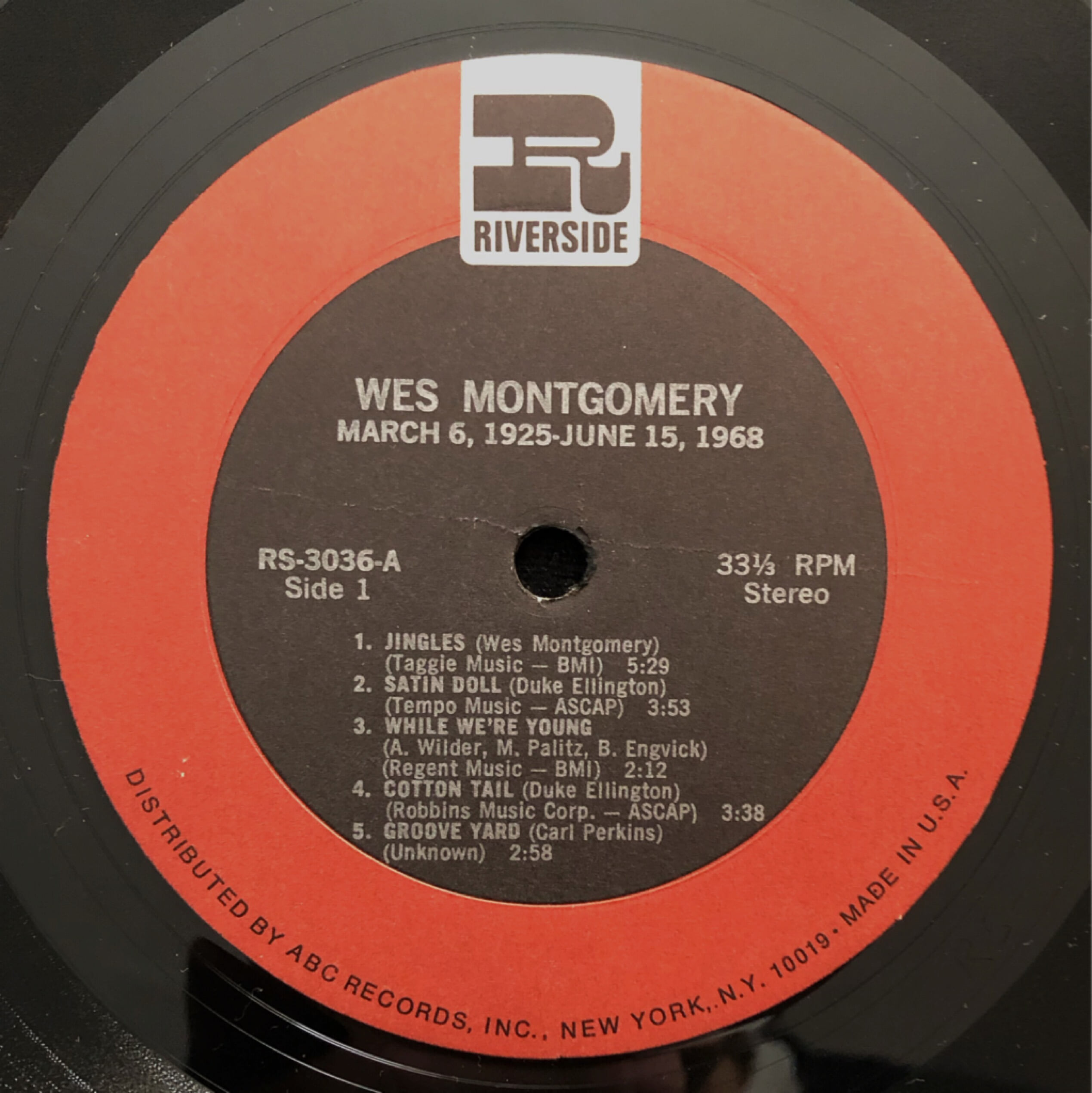 [LP] 수입원반 WES MONTGOMERY RS-3036