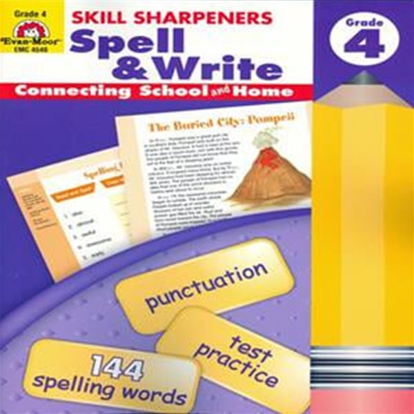 Skill Sharpeners Spell &amp; Write 4 (SB+CD)