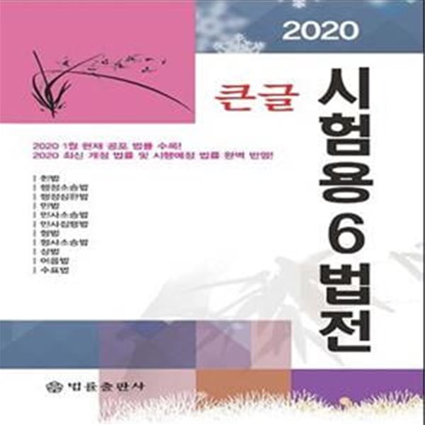 큰글 시험용 6법전(2020)