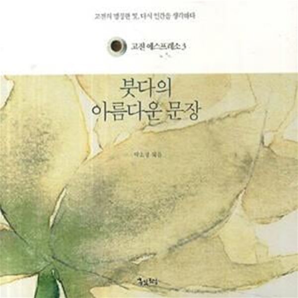 붓다의 아름다운 문장 (고전의 명정한 빛 다시 인간을 생각하다)