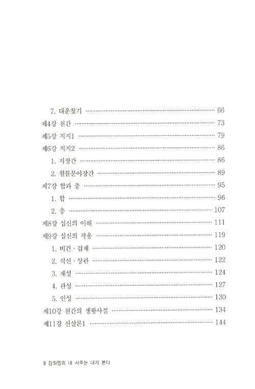 강좌명리-내 사주는 내가 본다