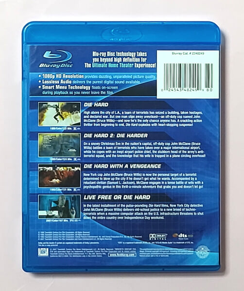 다이 하드 4부작 블루레이 박스세트 (미국판)