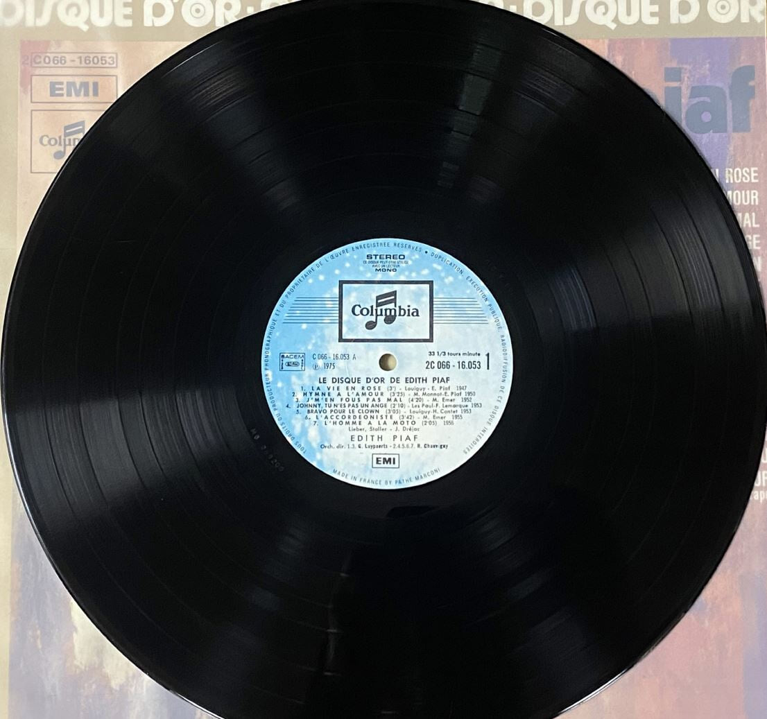 [LP] 에디트 피아프 - Edith Piaf - Le Disque D'or De Edith Piaf LP [프랑스반]